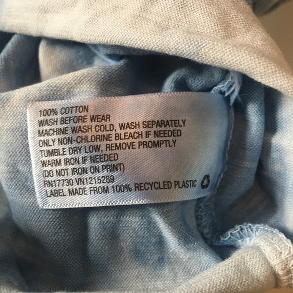 NWT Mossimo Supply Co. mens blue white tee Size 3X - Picture 6 of 7